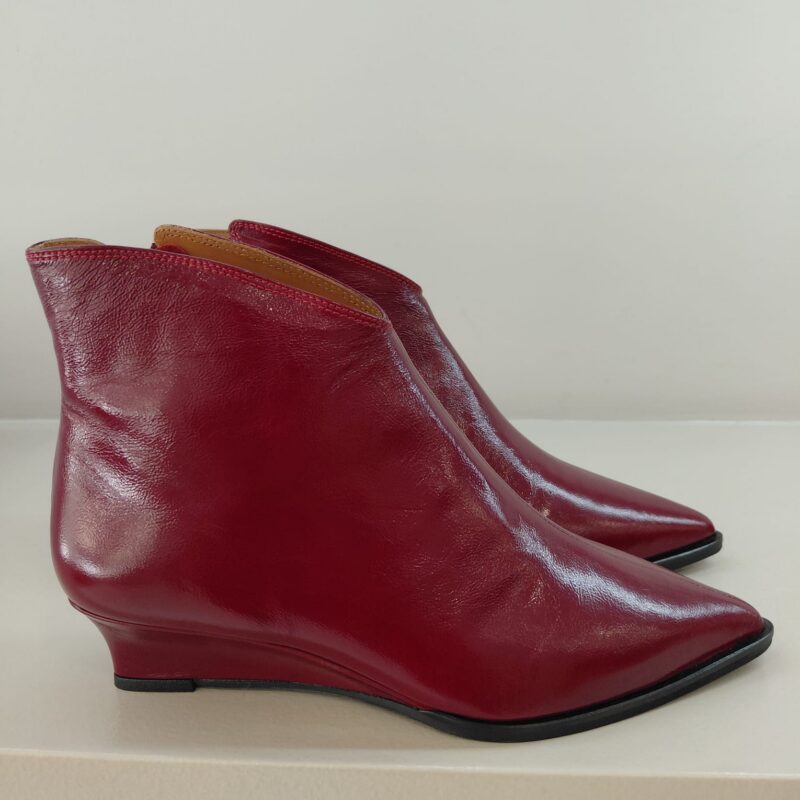BOTINS VERNIZ BORDÔ